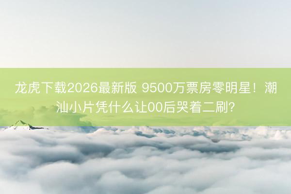 龙虎下载2026最新版 9500万票房零明星!潮汕小片凭什么让00后哭着二刷?