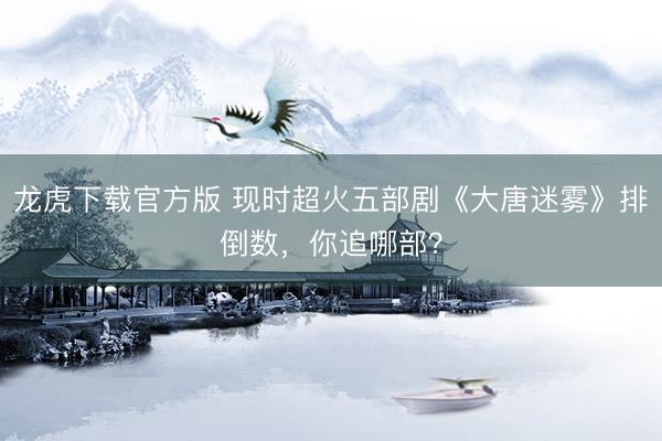 龙虎下载官方版 现时超火五部剧《大唐迷雾》排倒数，你追哪部？