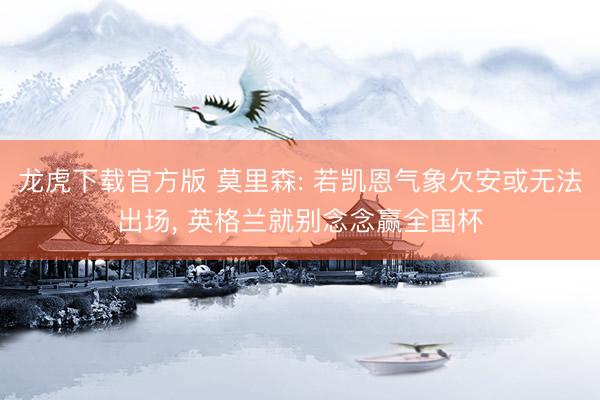 龙虎下载官方版 莫里森: 若凯恩气象欠安或无法出场， 英格兰就别念念赢全国杯